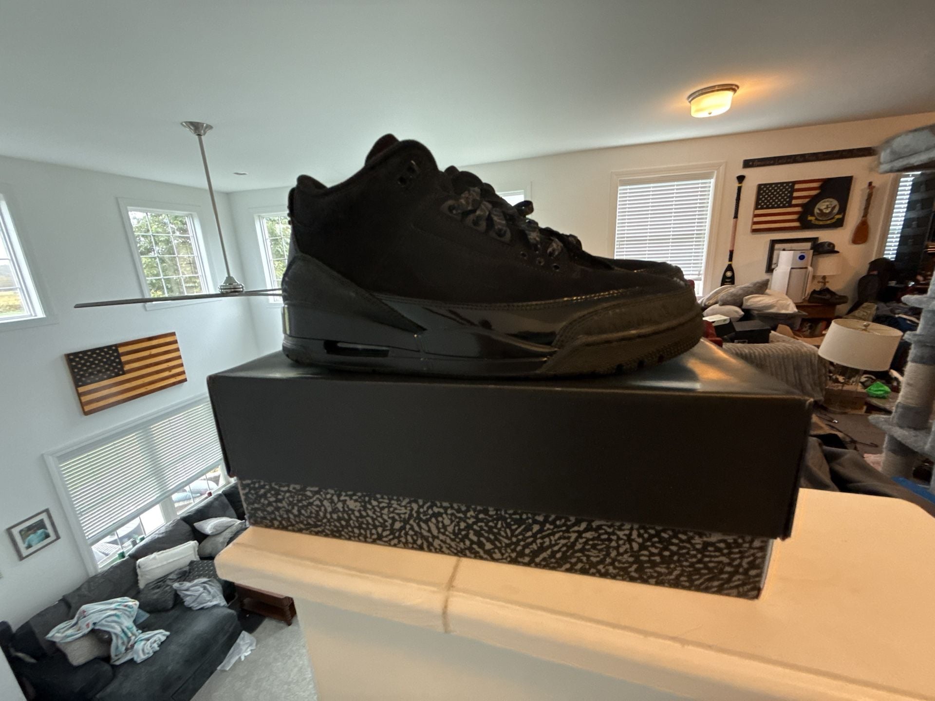Jordan Air Jordan 3 Retro Black Cat Size 12 2