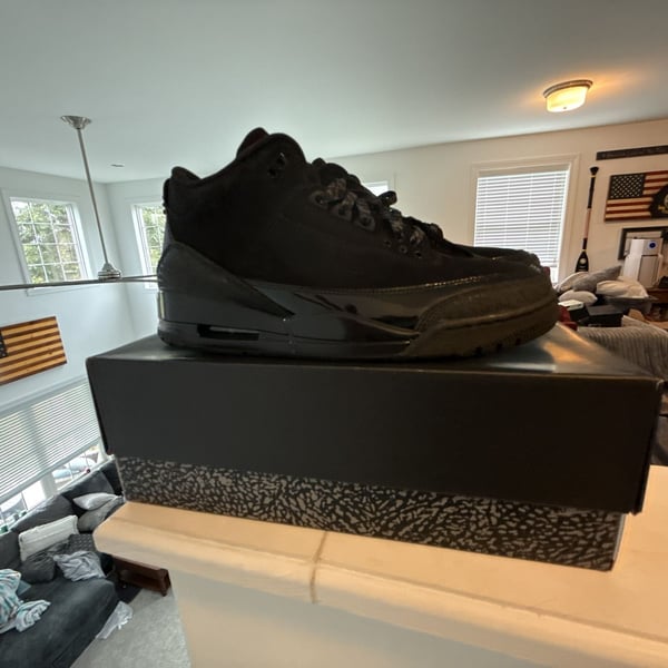 Jordan Air Jordan 3 Retro Black Cat Size 12