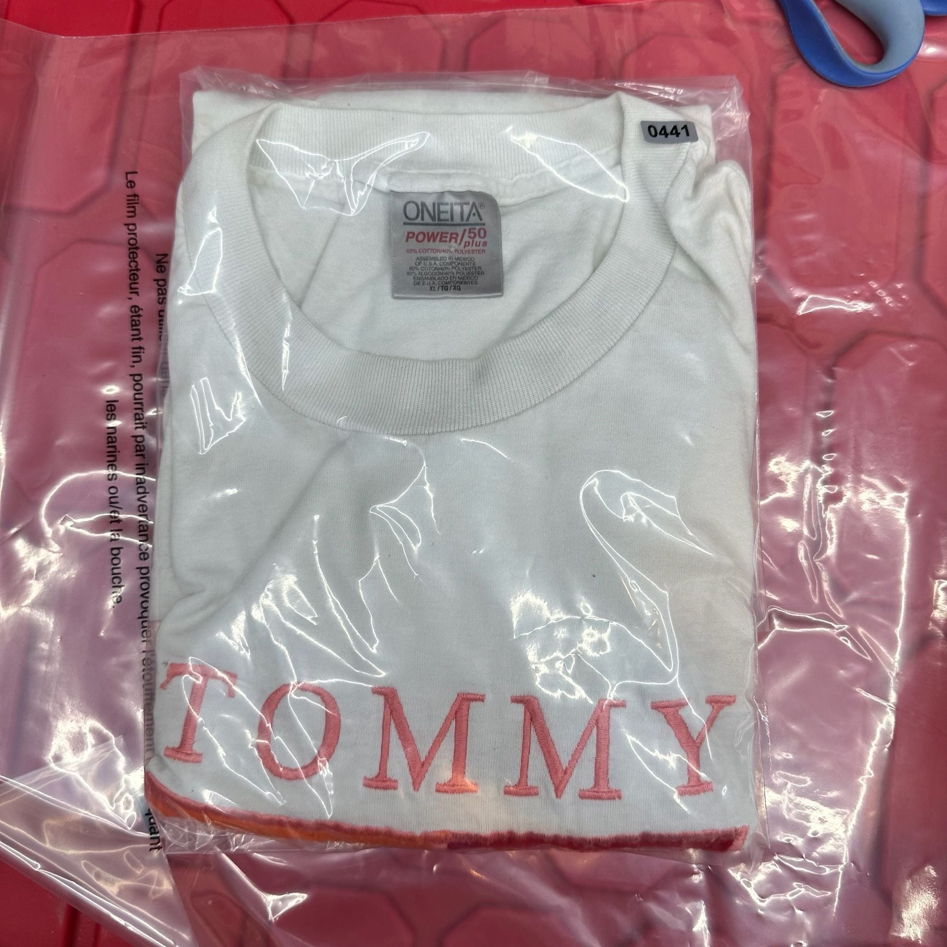 Oneita Tommy Hilfiger Tommy Sports T-Shirt - XL 9