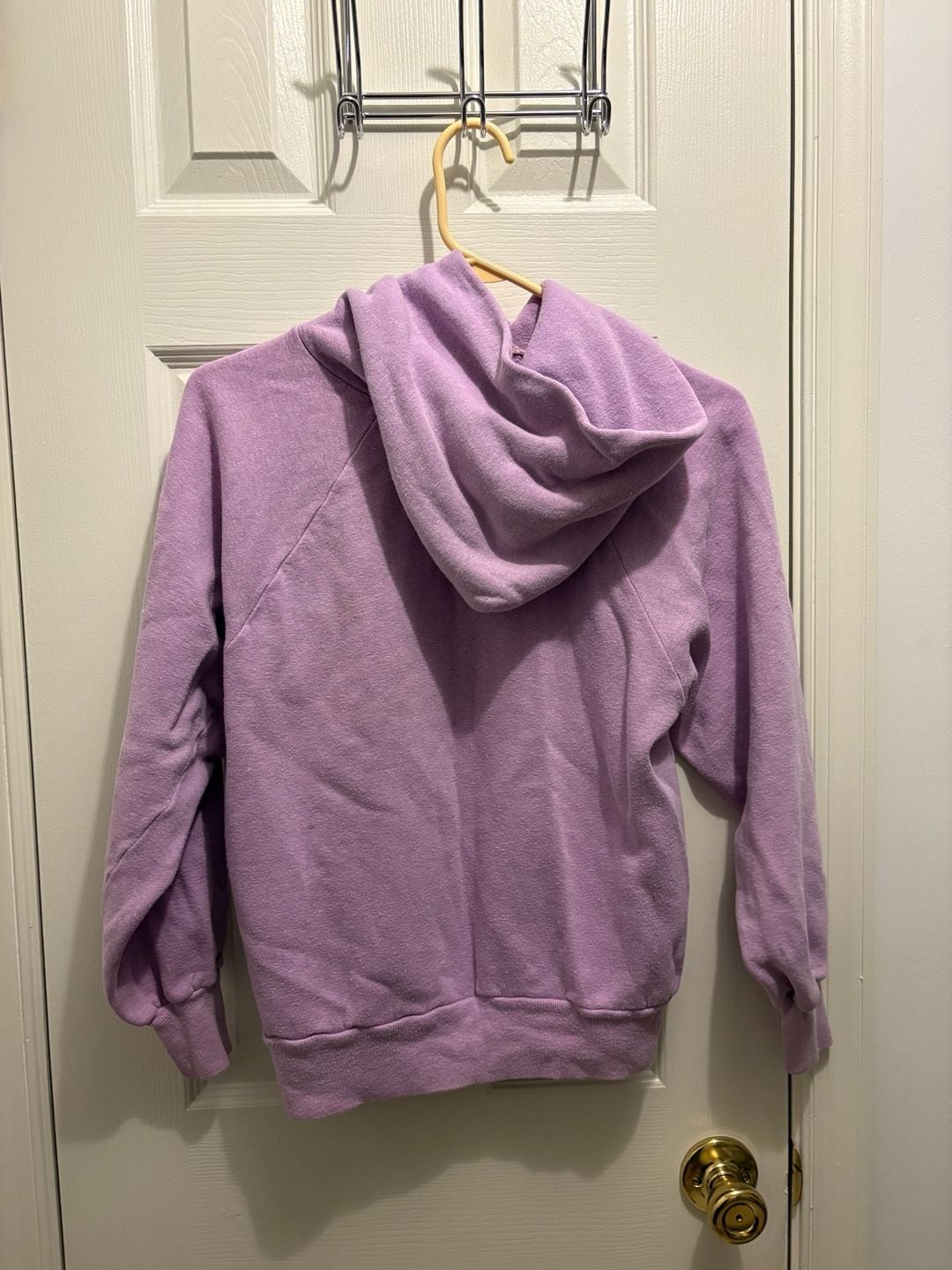Phi Chi Theta Hoodie Purple Chenille Letters 4