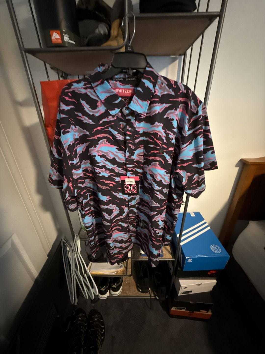Howitzer Warrior Spirit S/S Woven Size 2X Miami Tiger Stripe 2