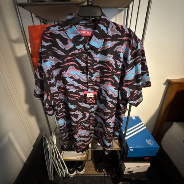 Howitzer Warrior Spirit S/S Woven Size 2X Miami Tiger Stripe