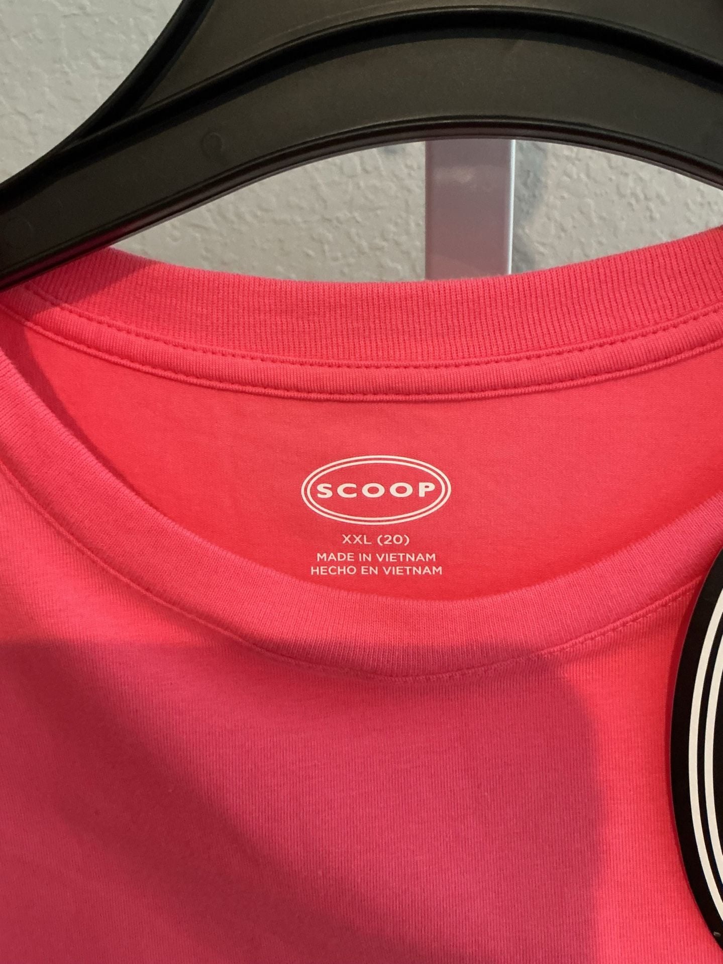 Scoop Baby Tee Size XXL 20 Pink Cotton Spandex 4