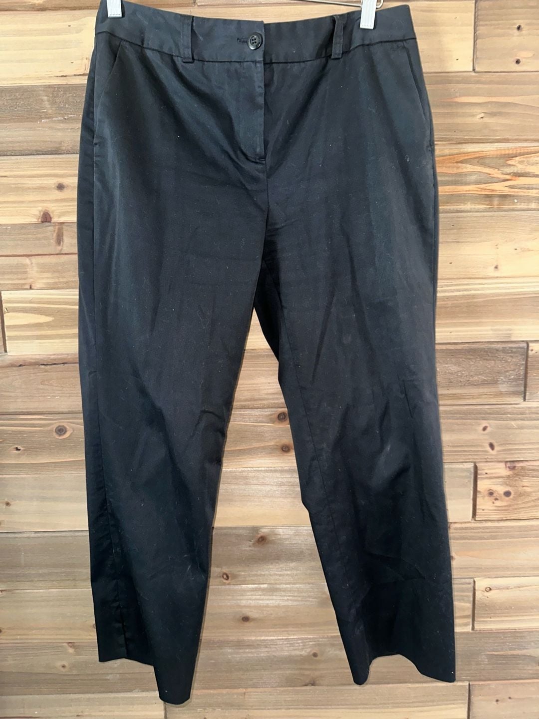 No.95 Clothes (Real) Saks Fifth Avenue Pants Size 10 Black Cotton Blend 2