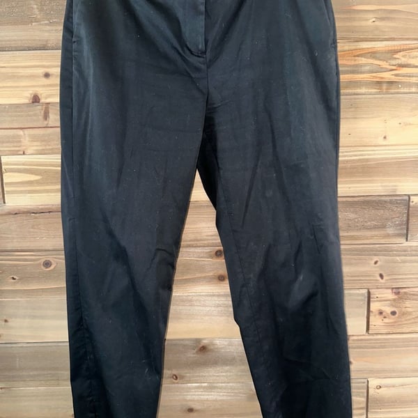 No.95 Clothes (Real) Saks Fifth Avenue Pants Size 10 Black Cotton Blend