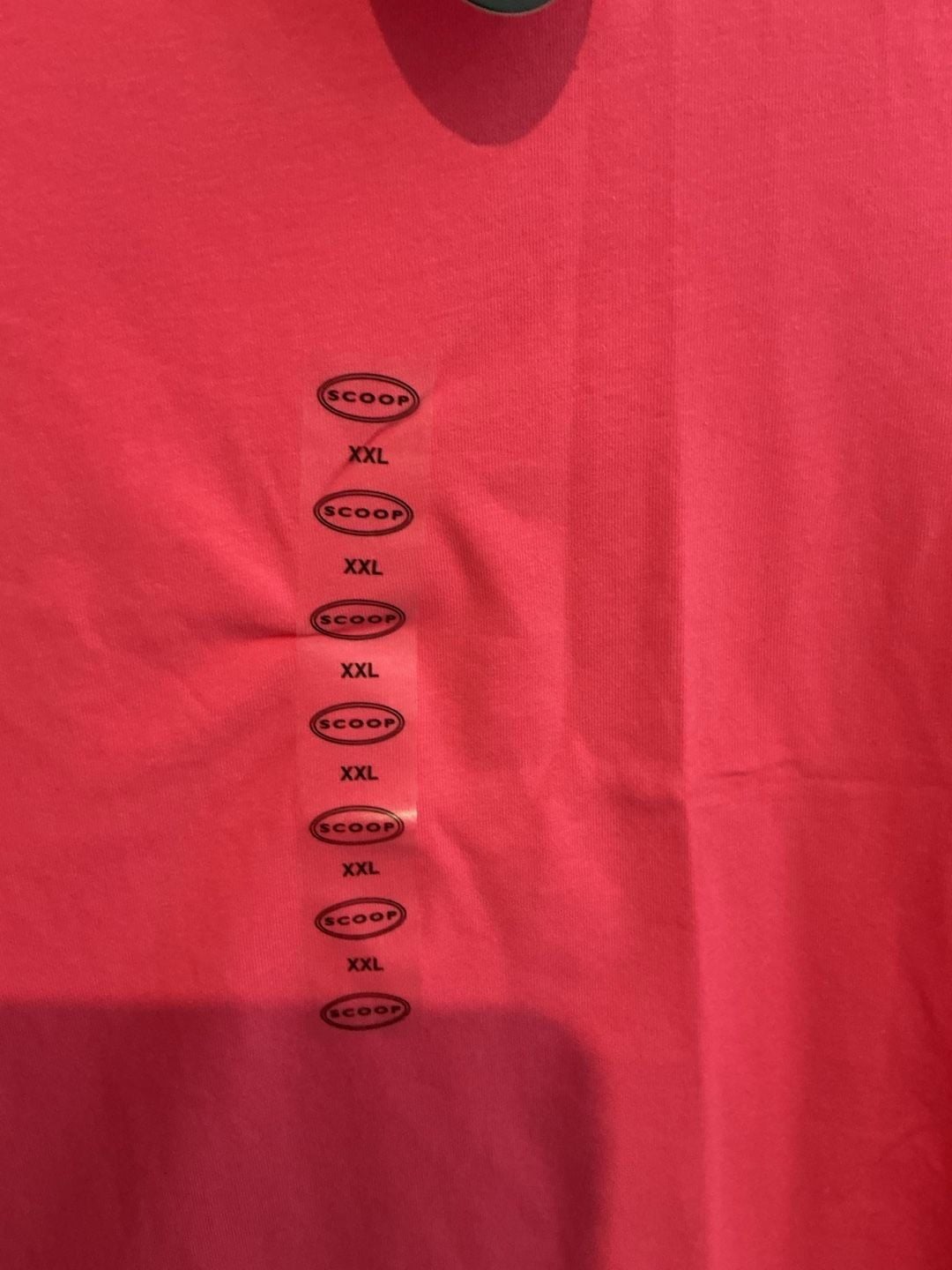Scoop Baby Tee Size XXL 20 Pink Cotton Spandex 3