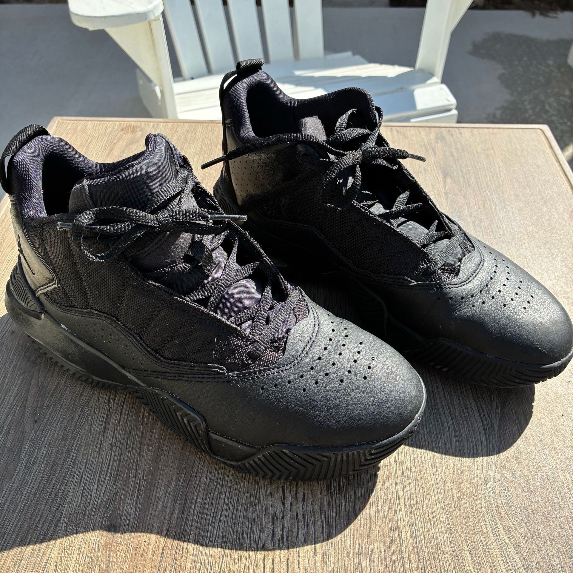 Jordan Stay Loyal Triple Black Basketball Shoes Men’s Size 8 10