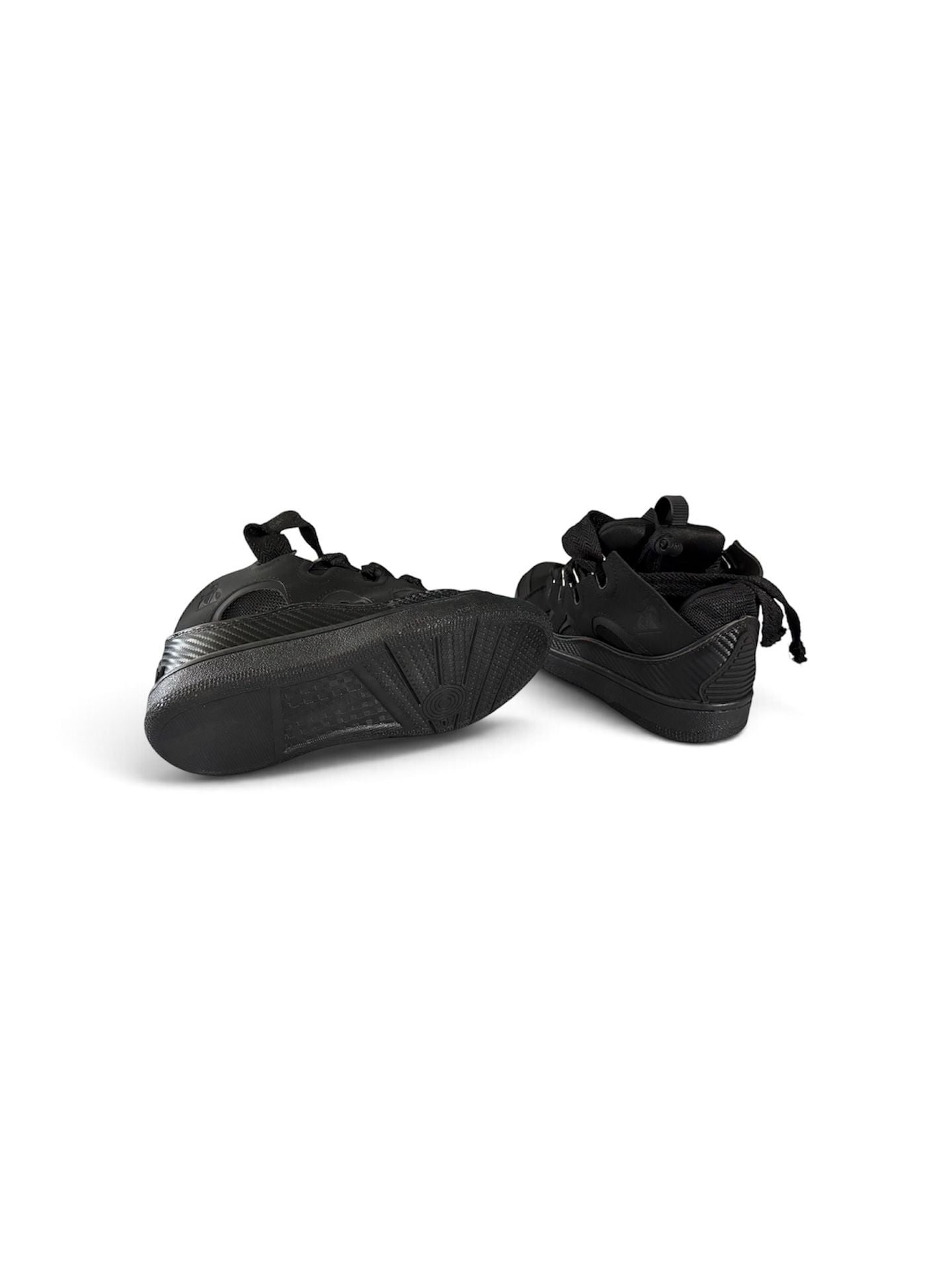 Lanvin Curb Sneakers Size 42 Black Leather 6