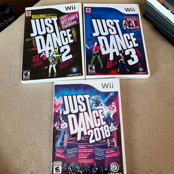 Nintendo Wii Just Dance Bundle 2 3 And 2018 Games