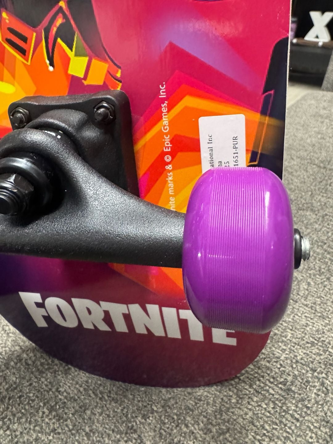 Fortnite Skateboard 31-Inch The Brat Purple Wheels 4