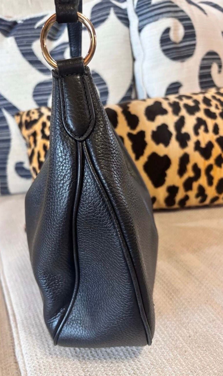 Kate Spade Nova Large Crescent Shoulder Bag Black 6