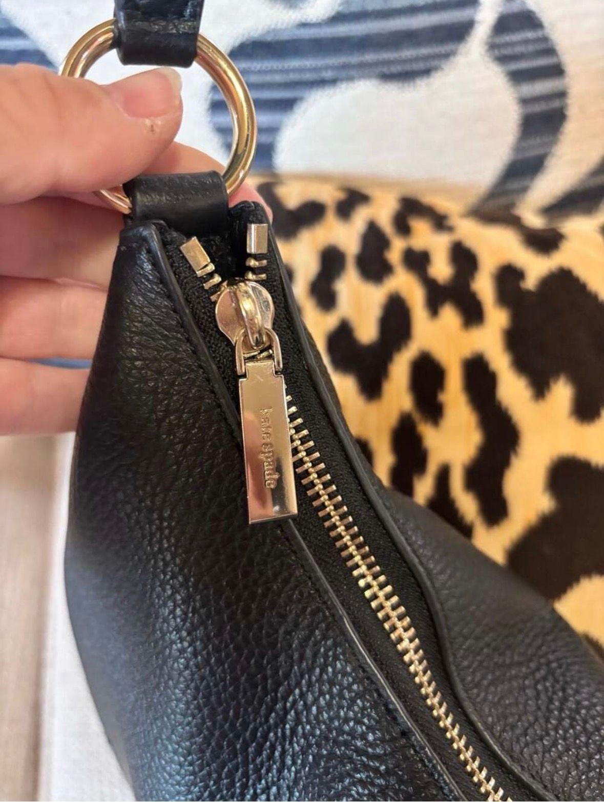 Kate Spade Nova Large Crescent Shoulder Bag Black 7