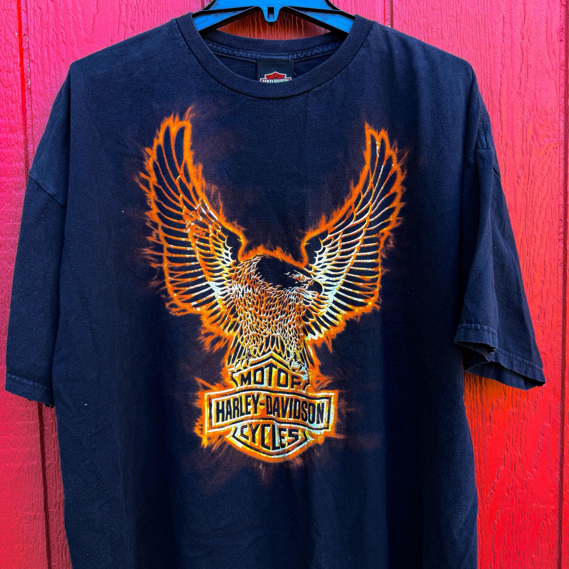 Harley-Davidson Flaming Eagle/Phoenix T-Shirt Size 2XL Black Las Vegas Nevada 3