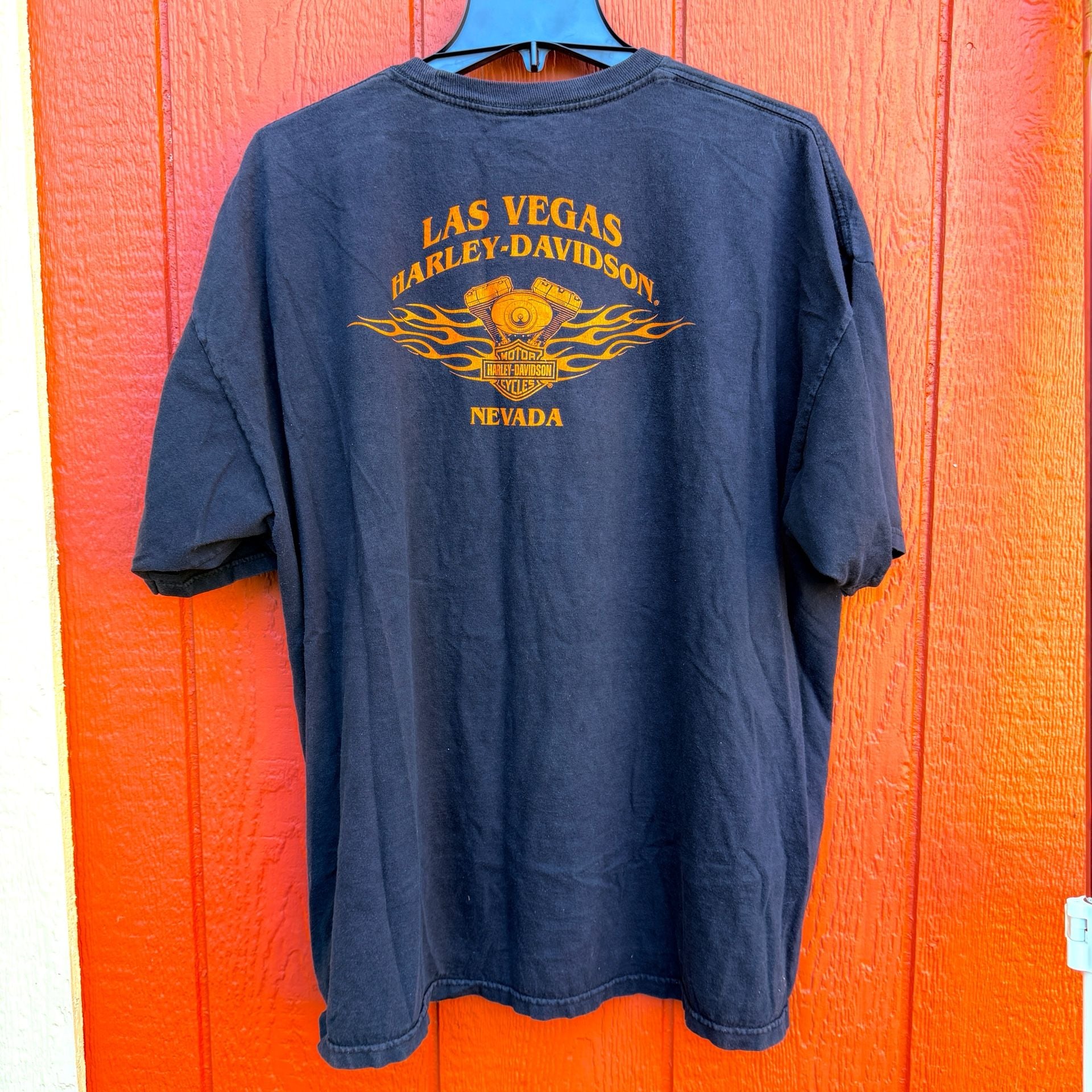 Harley-Davidson Flaming Eagle/Phoenix T-Shirt Size 2XL Black Las Vegas Nevada 5