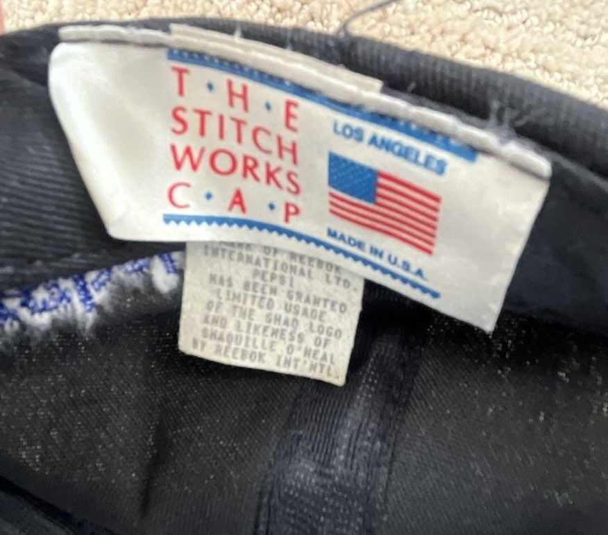 Vintage 1993 Reebok Shaq Pepsi The Ultimate Snapback Caps - lot of 3 4