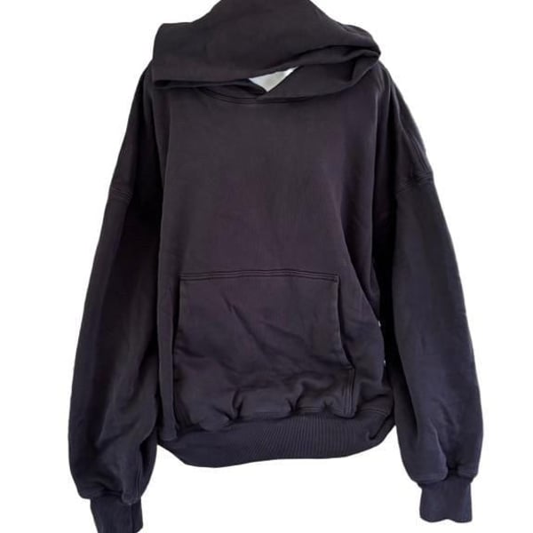 Yeezy Gap Double Layer Pullover Hoodie Size XXL Black