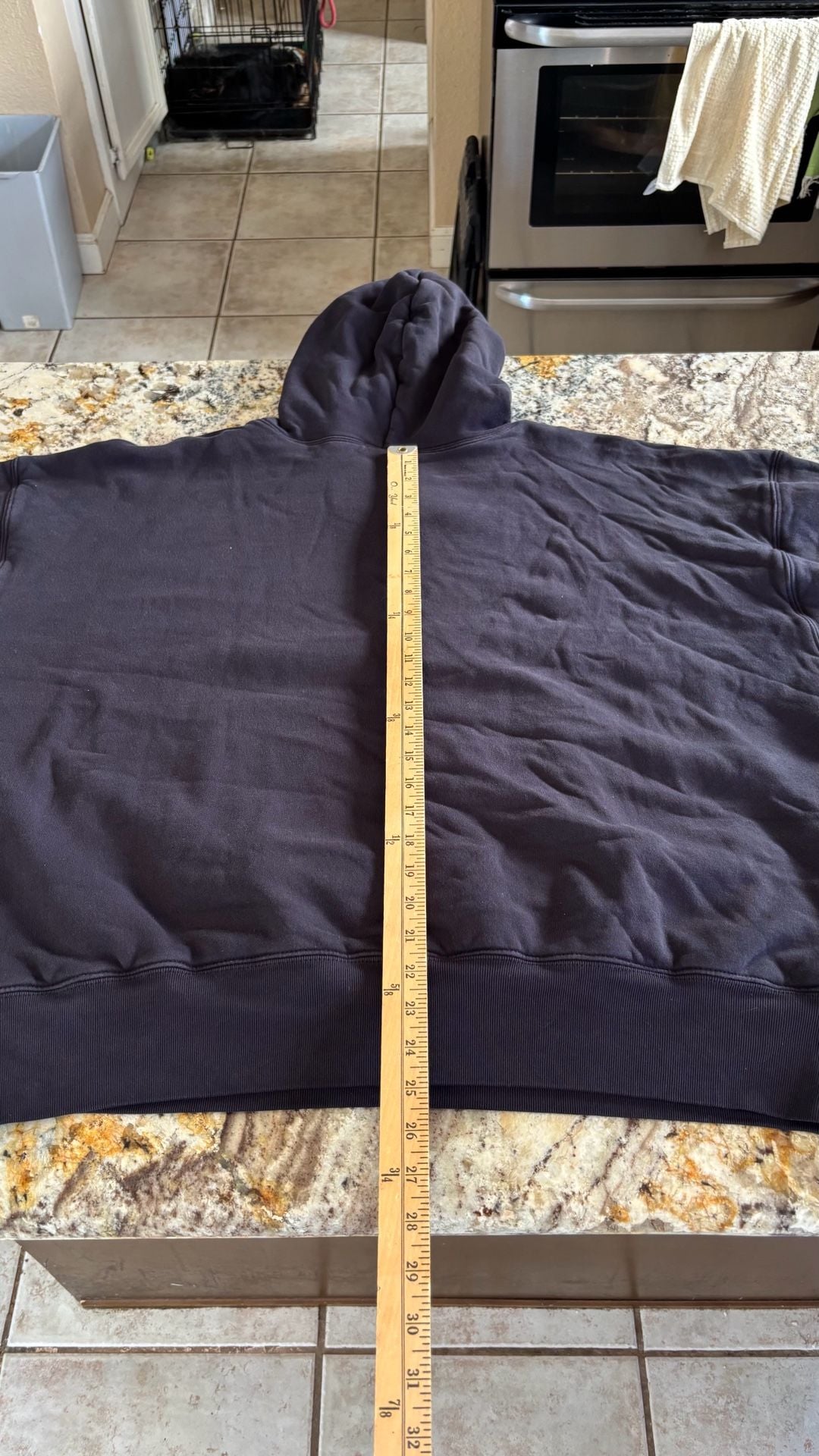 Yeezy Gap Double Layer Pullover Hoodie Size XXL Black 7
