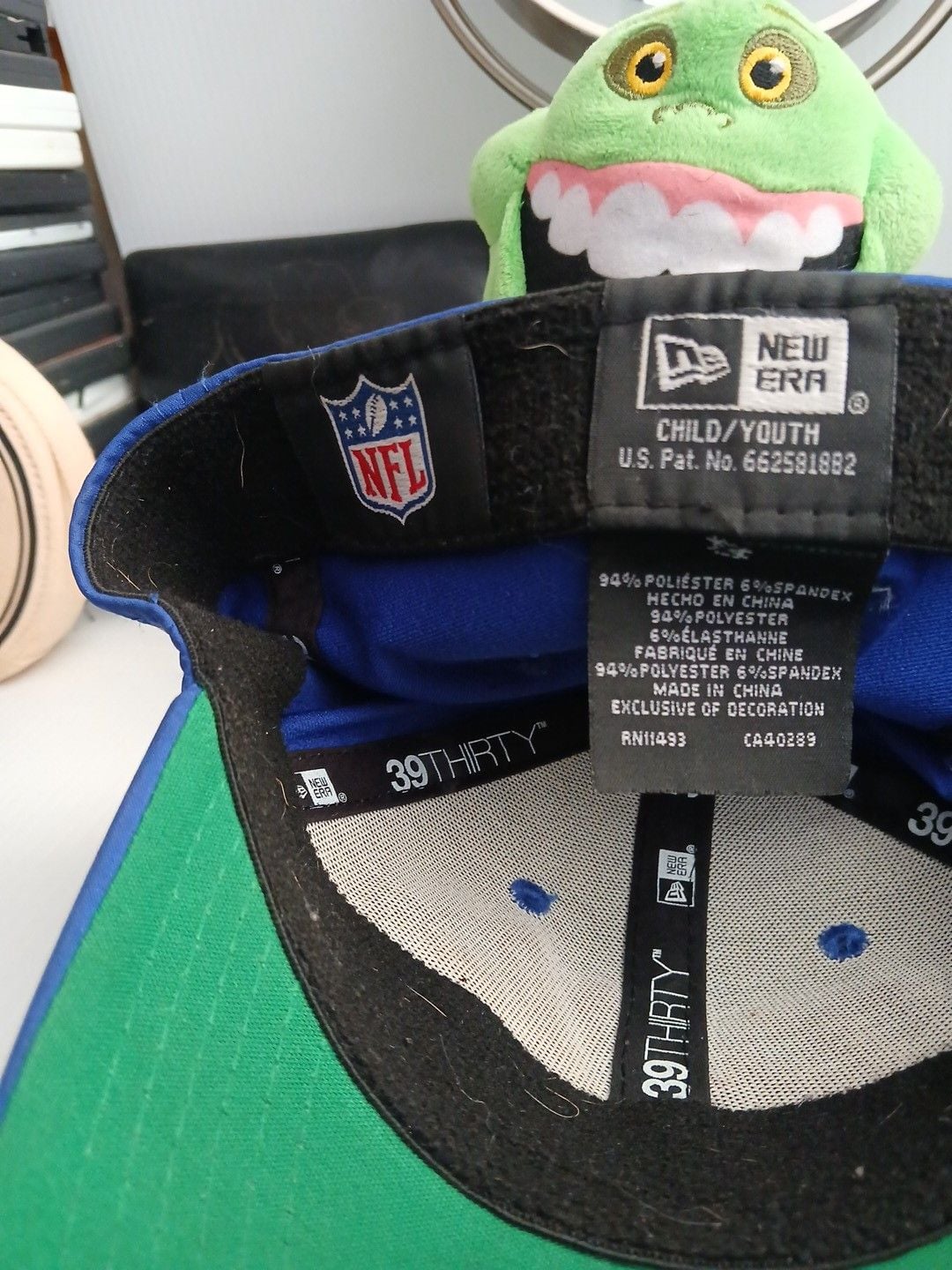 New Era Buffalo Bills 39THIRTY Child Youth Blue Script Hat 7