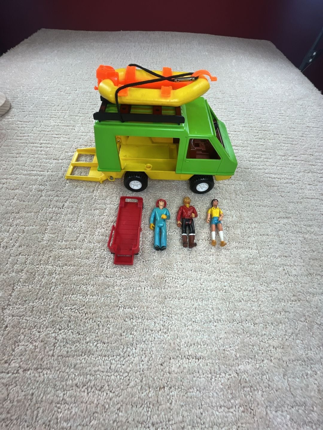 Fisher Price Adventure People Daredevil Sports Van Vintage 1