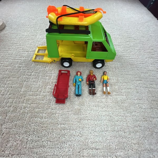 Fisher Price Adventure People Daredevil Sports Van Vintage