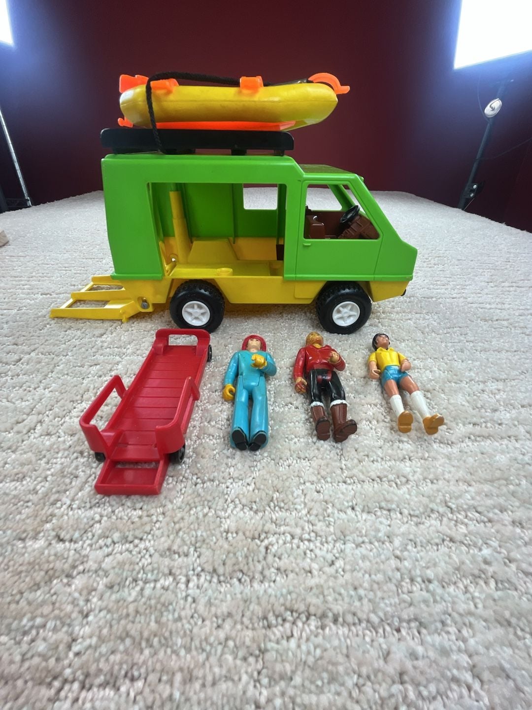 Fisher Price Adventure People Daredevil Sports Van Vintage 2