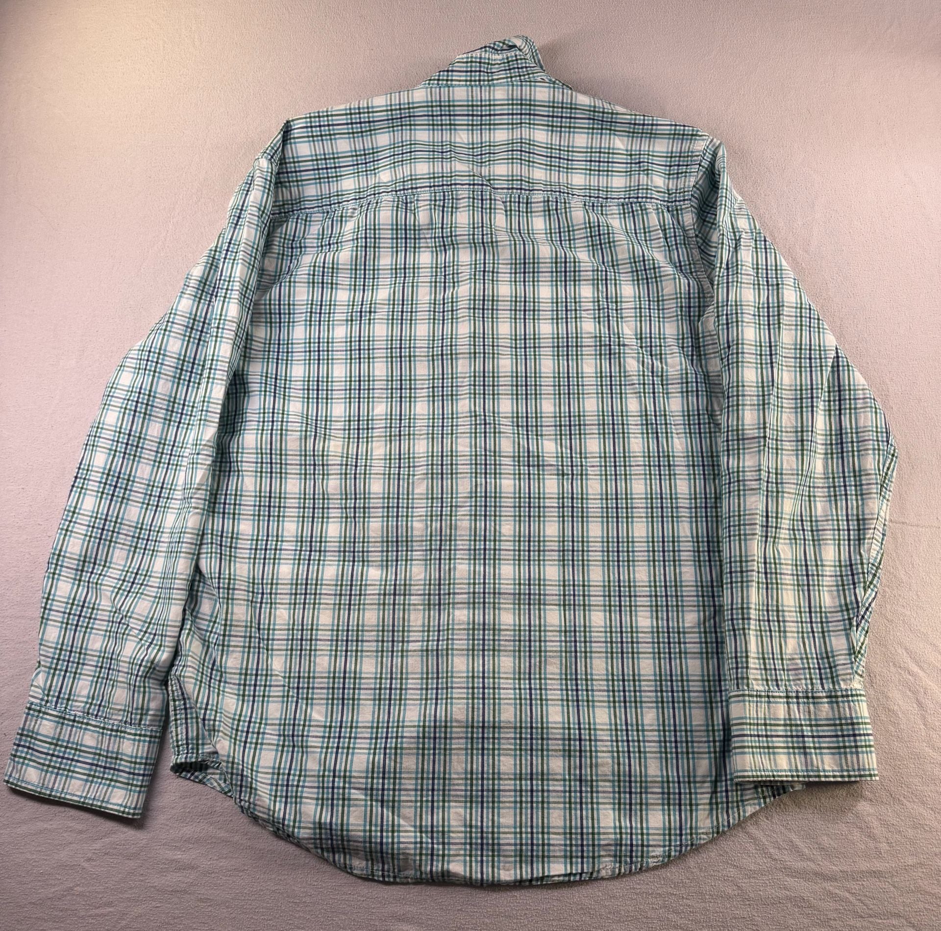 Aeropostale Plaid Long Sleeve Button Down Shirt Size M Slim Fit 7