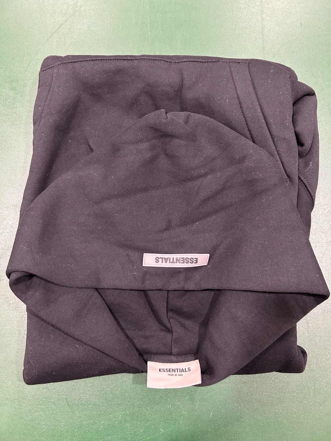 Fear of God Essentials Pullover Hoodie Black New With Tags, pockets 5