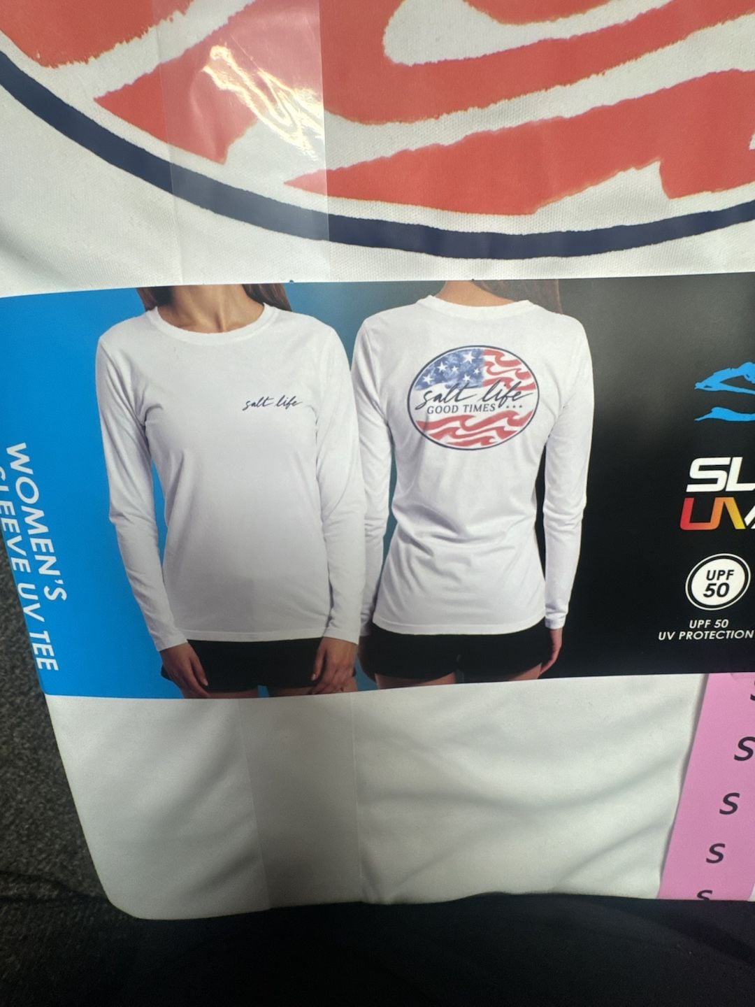 Salt Life Good Times Long Sleeve UV Tee Size S White 2