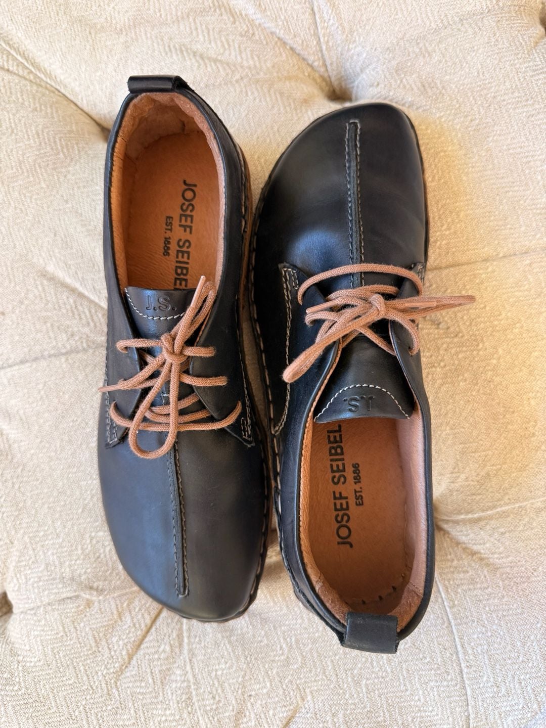 Josef Seibel Rosalie 50 Size 38 US size 7 Black Leather Oxford Shoes NWOT 4