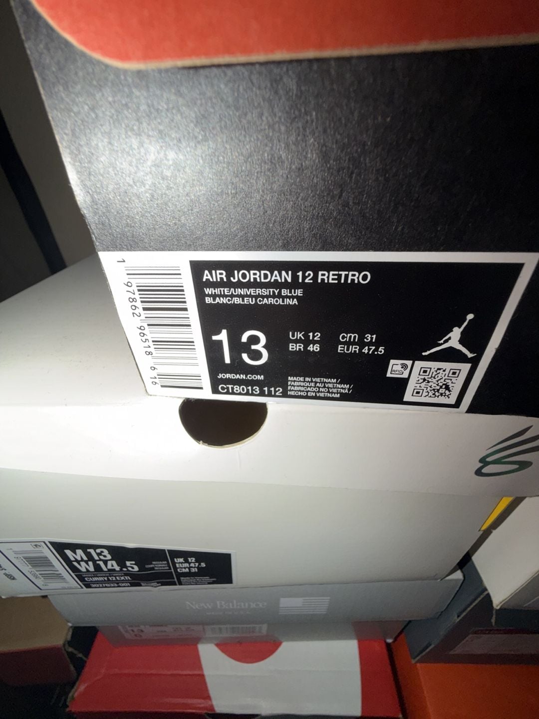 Air Jordan 12 Retro “White University Blue Melo” 8