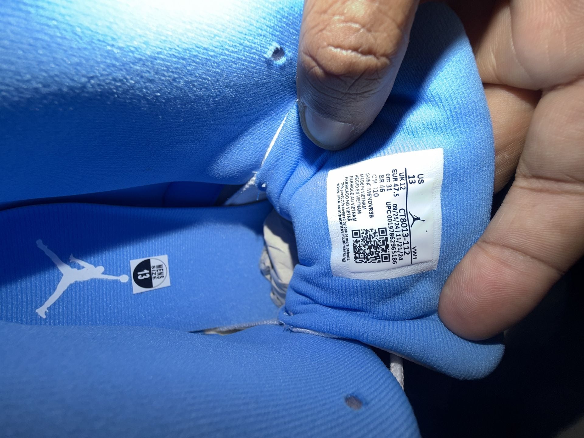 Air Jordan 12 Retro “White University Blue Melo” 9