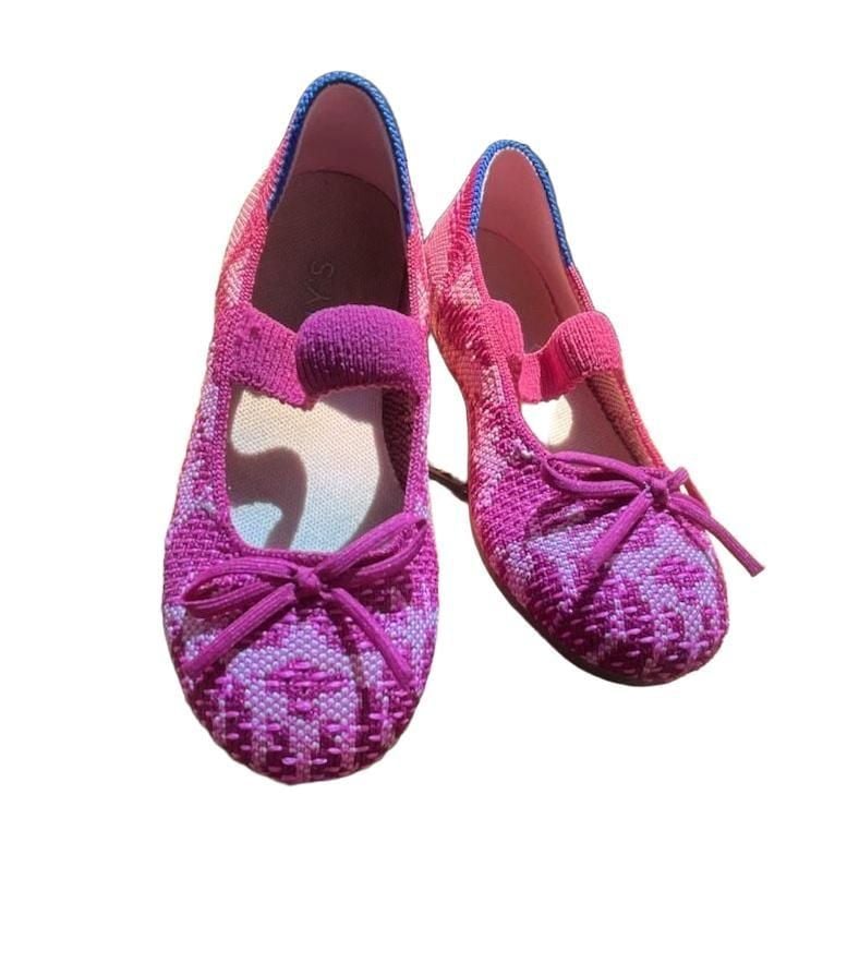 Rothy's Kids The Kids Big Bow Mary Jane Size 11 Pink 3