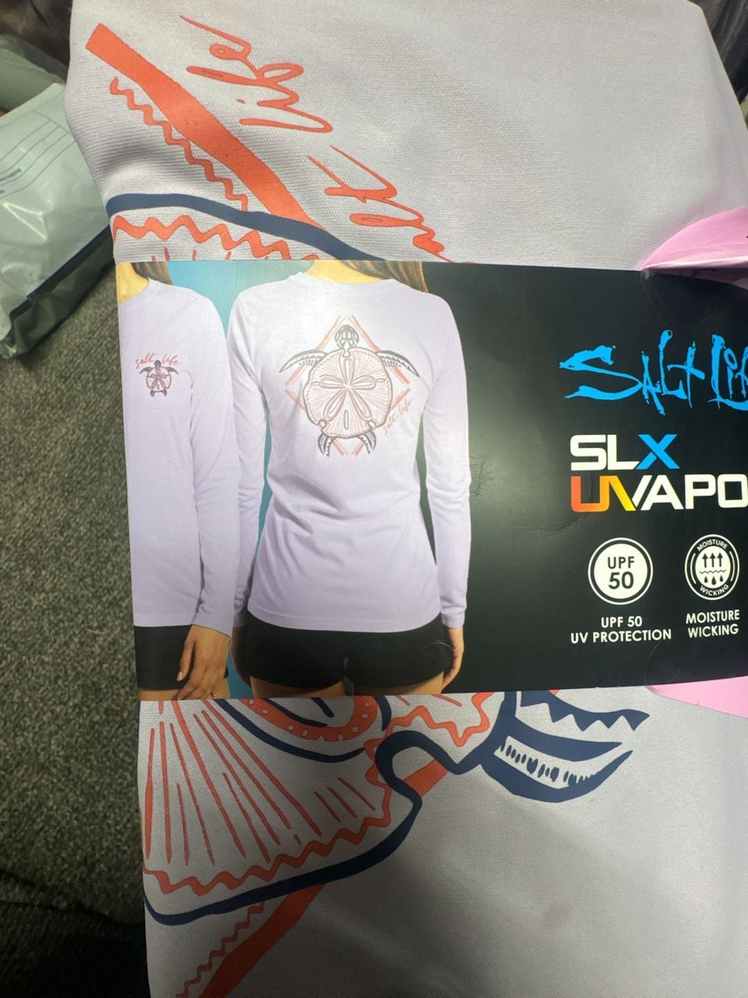 Salt Life SLX UVapor Long Sleeve Performance Shirt Size S 1