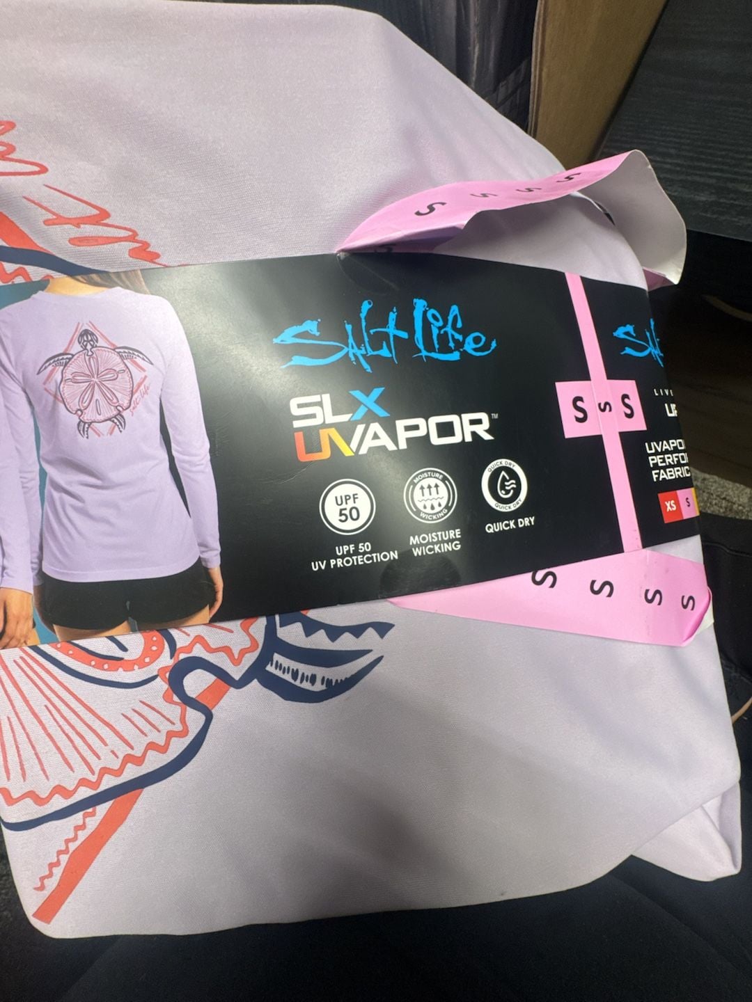 Salt Life SLX UVapor Long Sleeve Performance Shirt Size S 2
