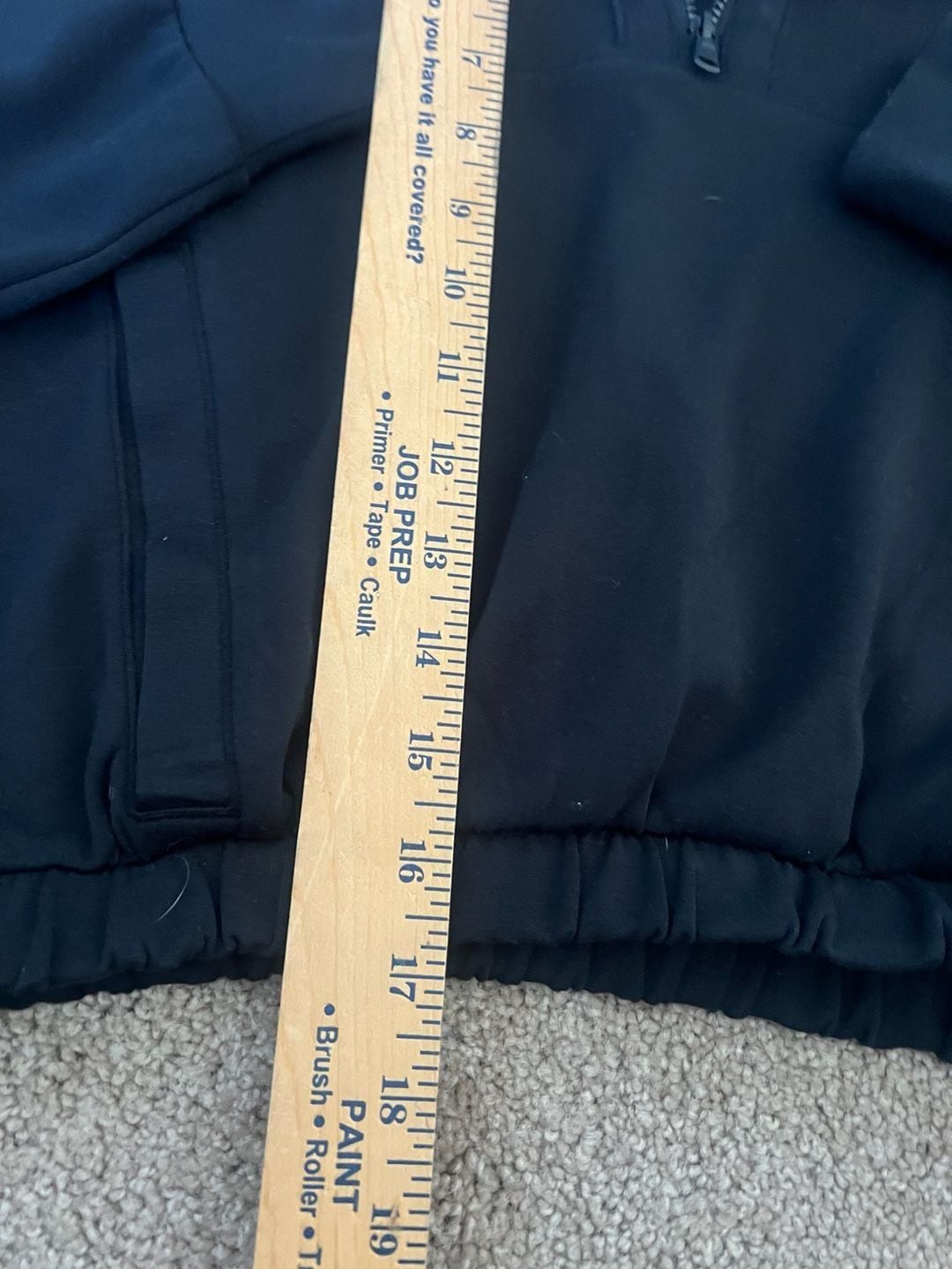 Gilly Hicks Cooldown Half-Zip Sweatshirt Size S Black Cropped Pullover 6
