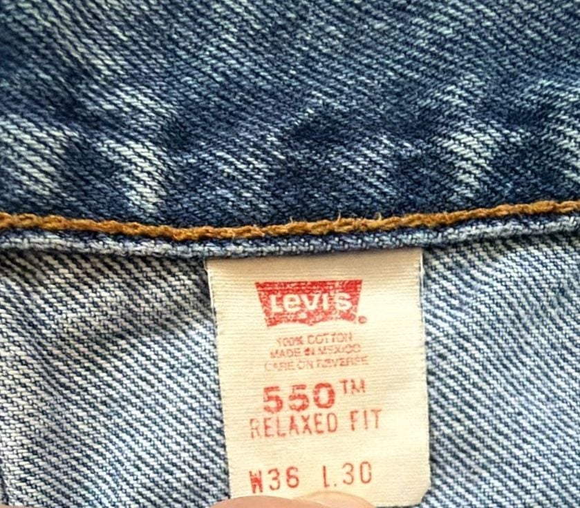 Levi's 550 Relaxed Fit Size W36 L30 Blue Denim Jeans 6