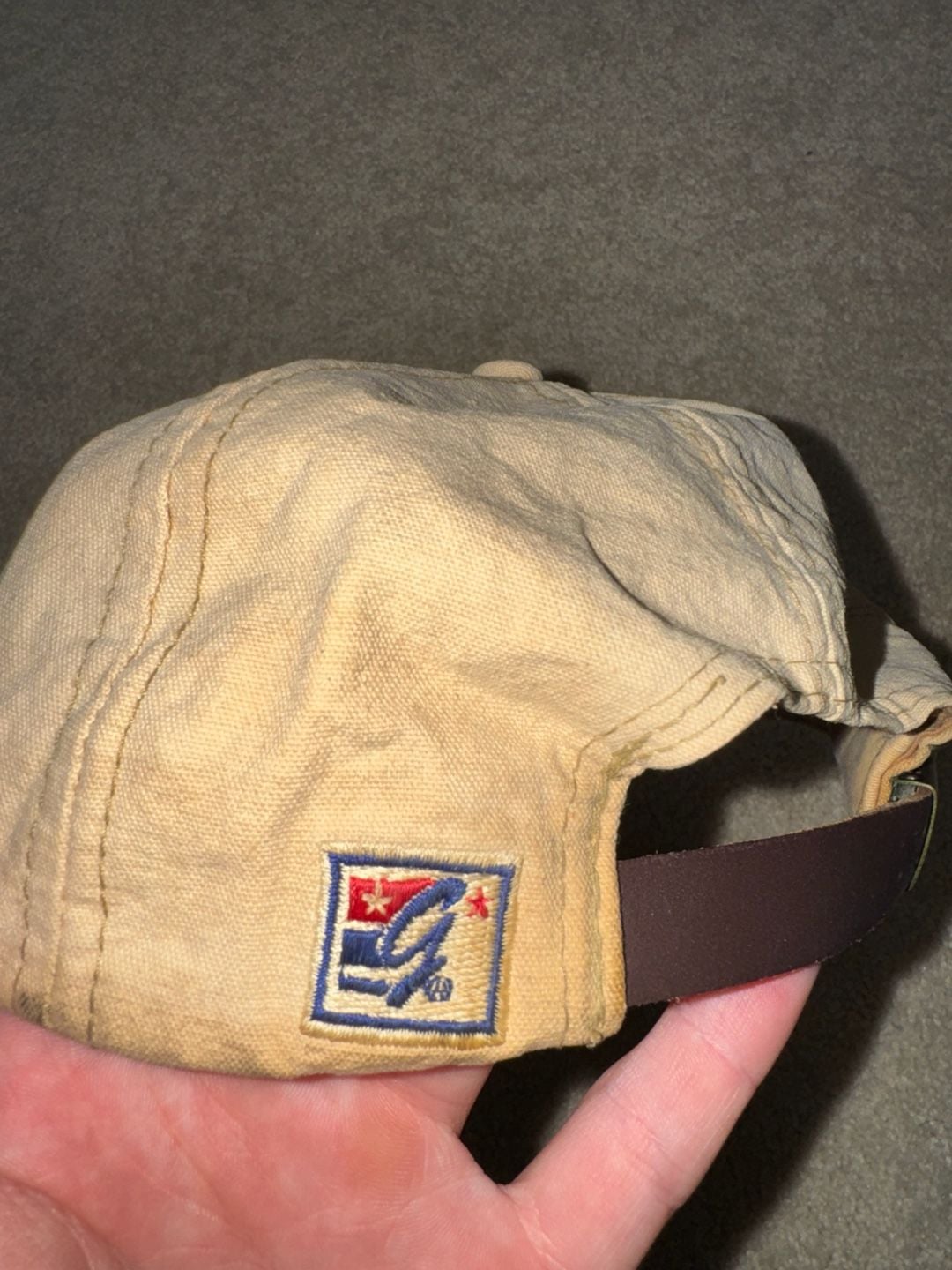 '47 Notre Dame Fighting Irish Baseball Hat Tan Cotton Adjustable 4