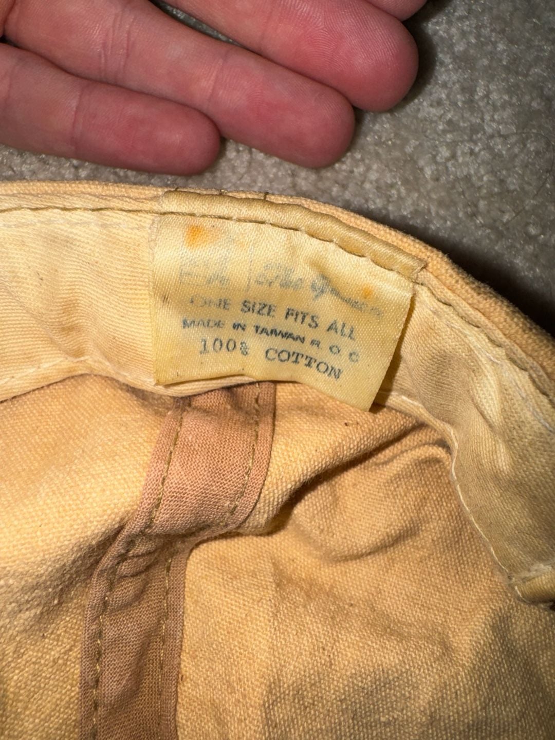 '47 Notre Dame Fighting Irish Baseball Hat Tan Cotton Adjustable 5