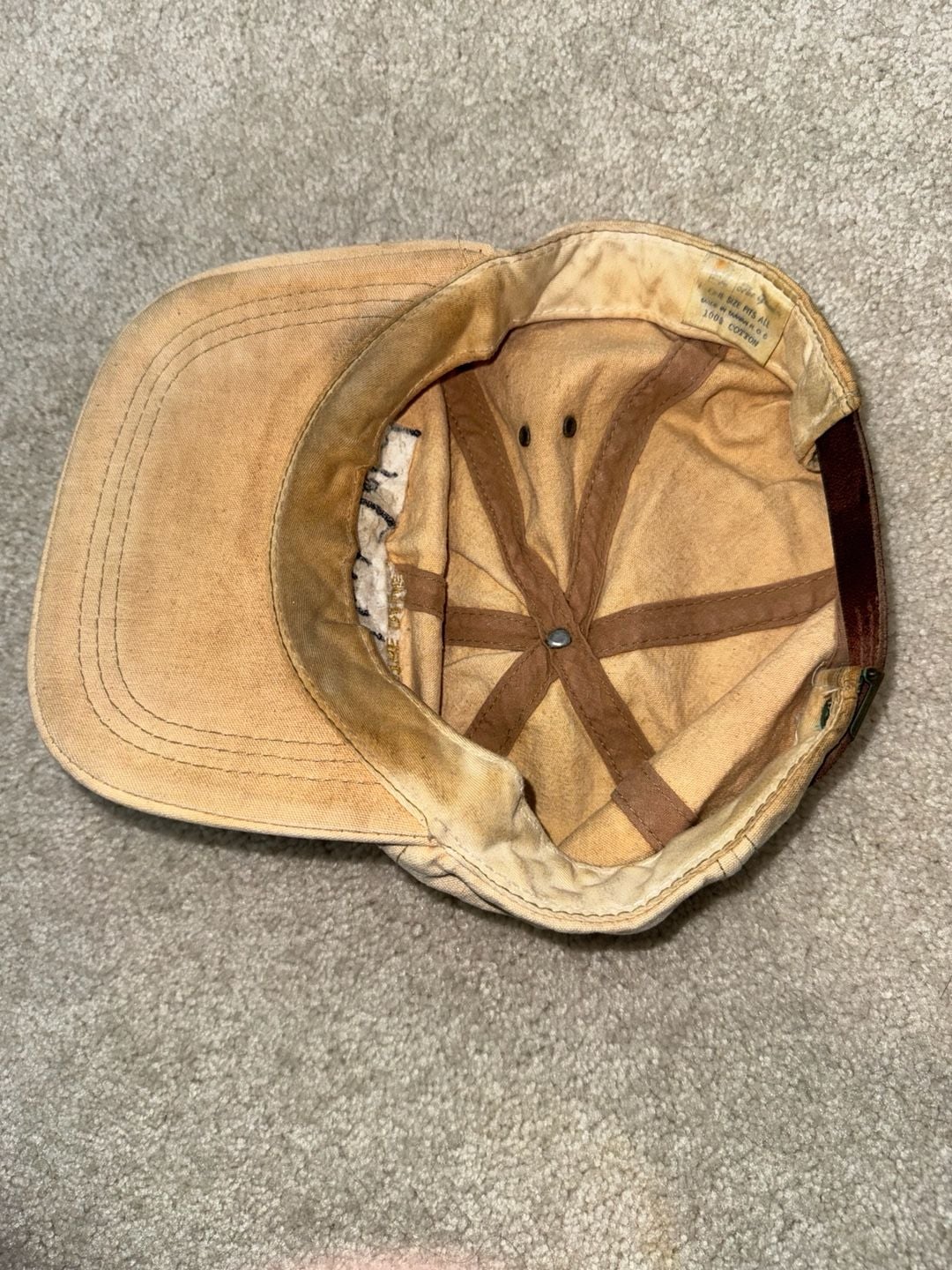 '47 Notre Dame Fighting Irish Baseball Hat Tan Cotton Adjustable 6