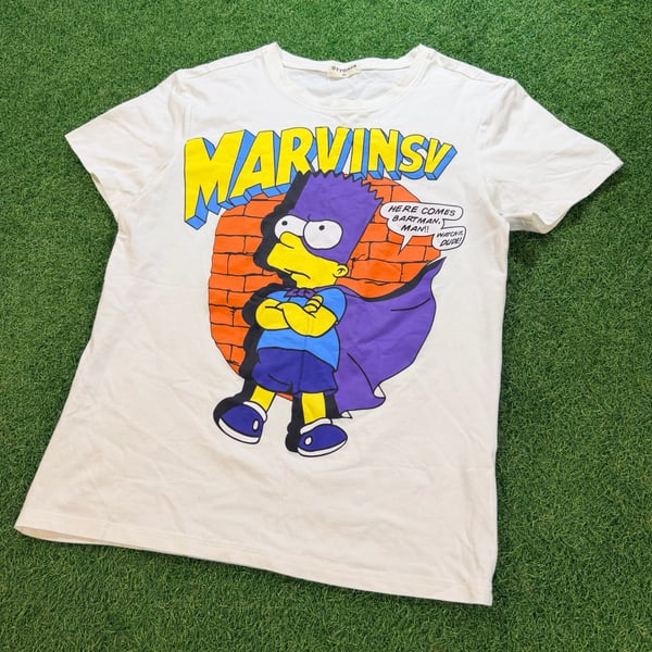 Ottoman The Simpsons Bartman Graphic T-Shirt XL White