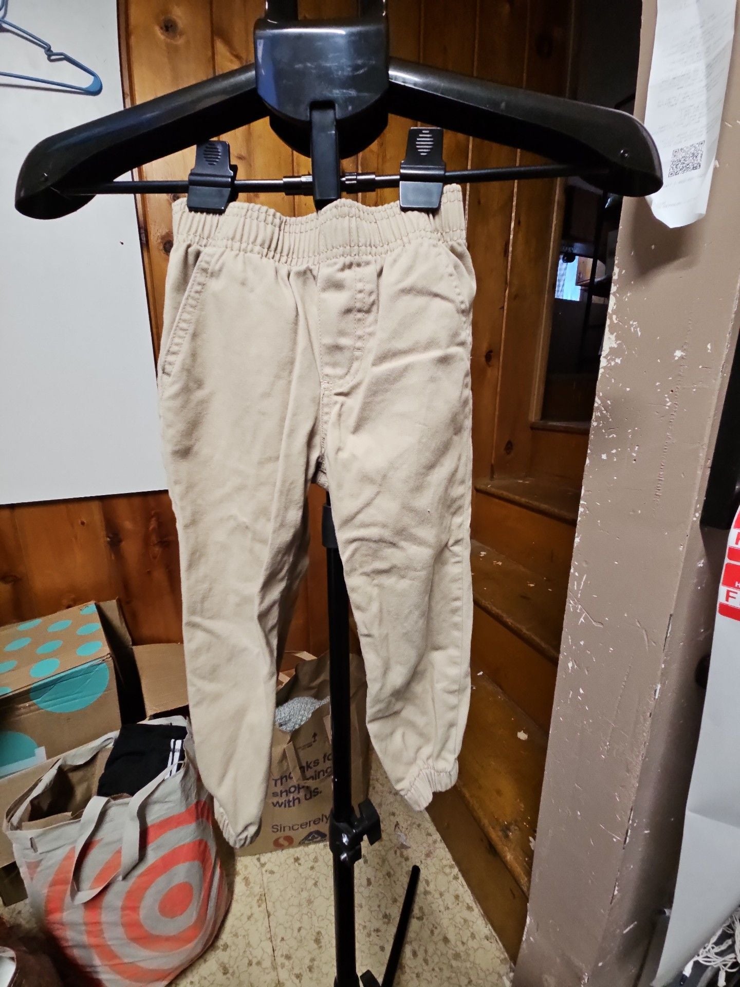 (500) Kids Headquarters Pants Size 3T Tan Khaki Pull-On 2