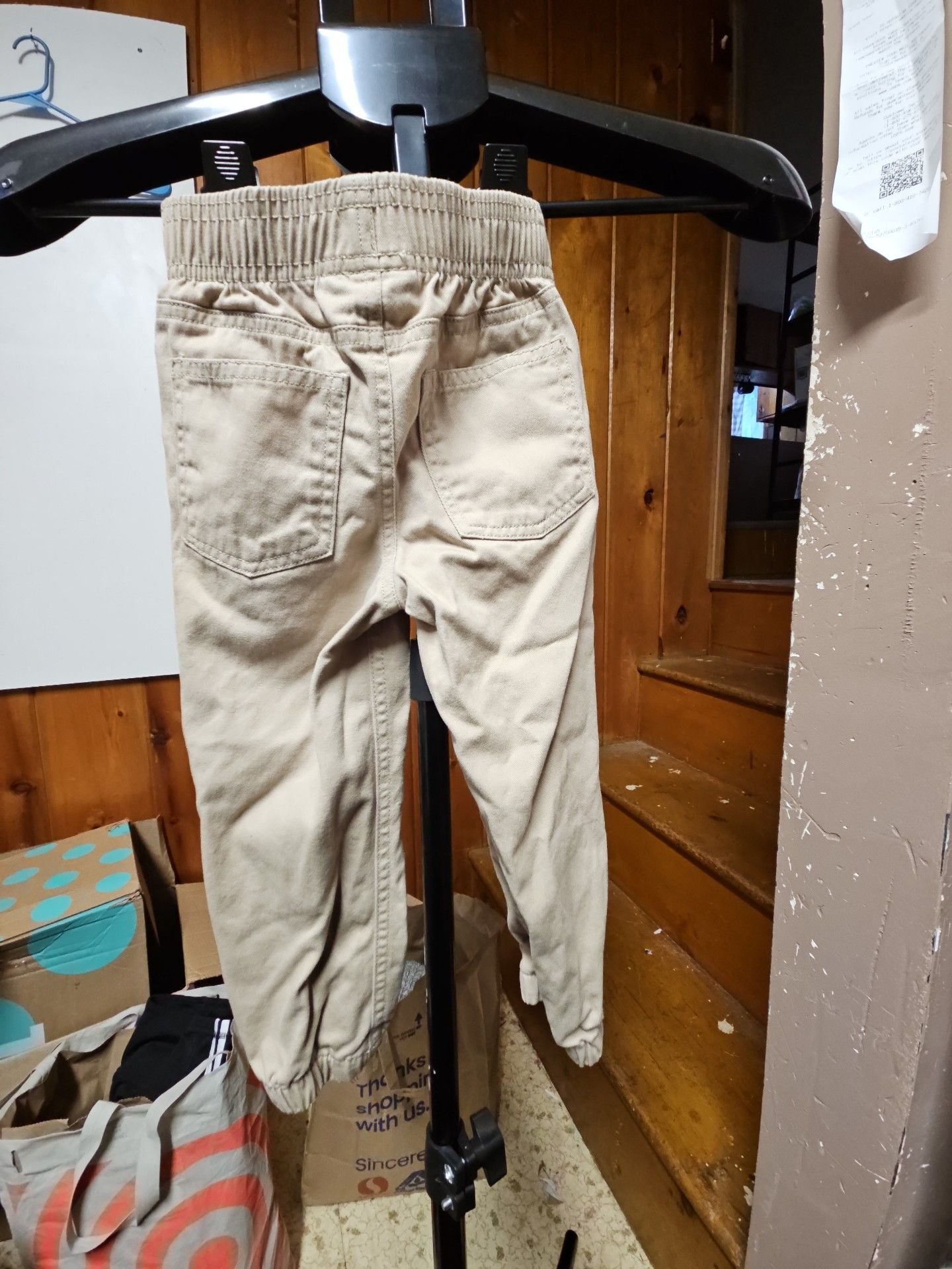 (500) Kids Headquarters Pants Size 3T Tan Khaki Pull-On 4