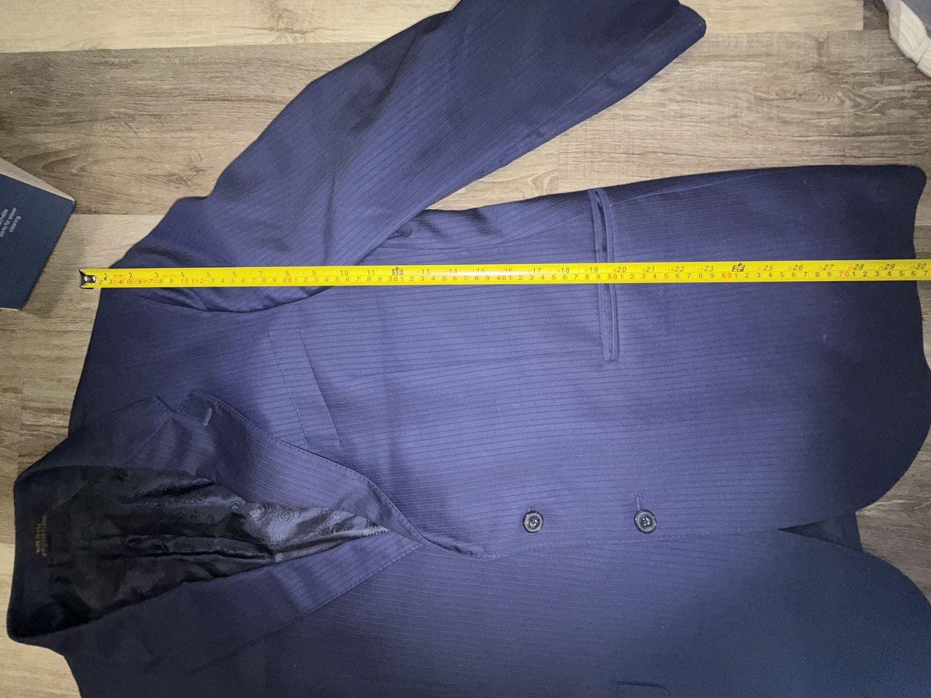 J.S. A. Bank Reserve Liberty Blazer Suit Jacket Blue Pinstripe 9