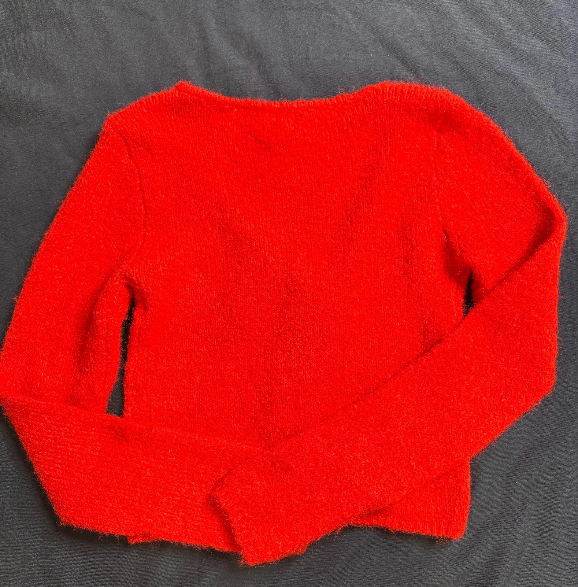 BDG Urban Outfitters Red Fuzzy Tie Front Cardigan M NWT Balletcore 9