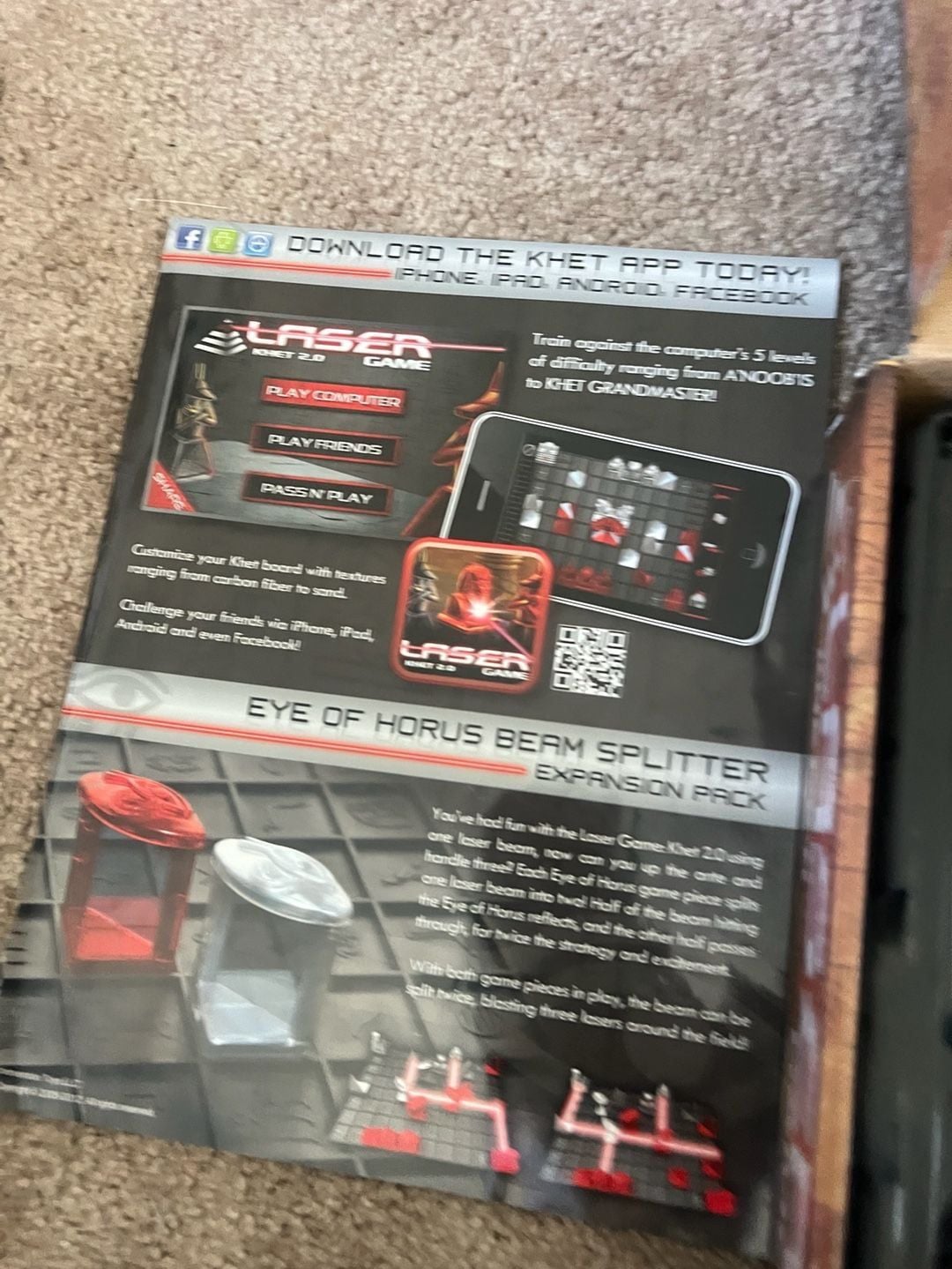Khet 2.0 Laser Game Strategy Board Game Complete 4