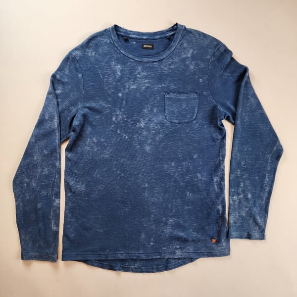 Buffalo David Bitton Men's XL Acid Wash Long Sleeve Thermal Shirt 