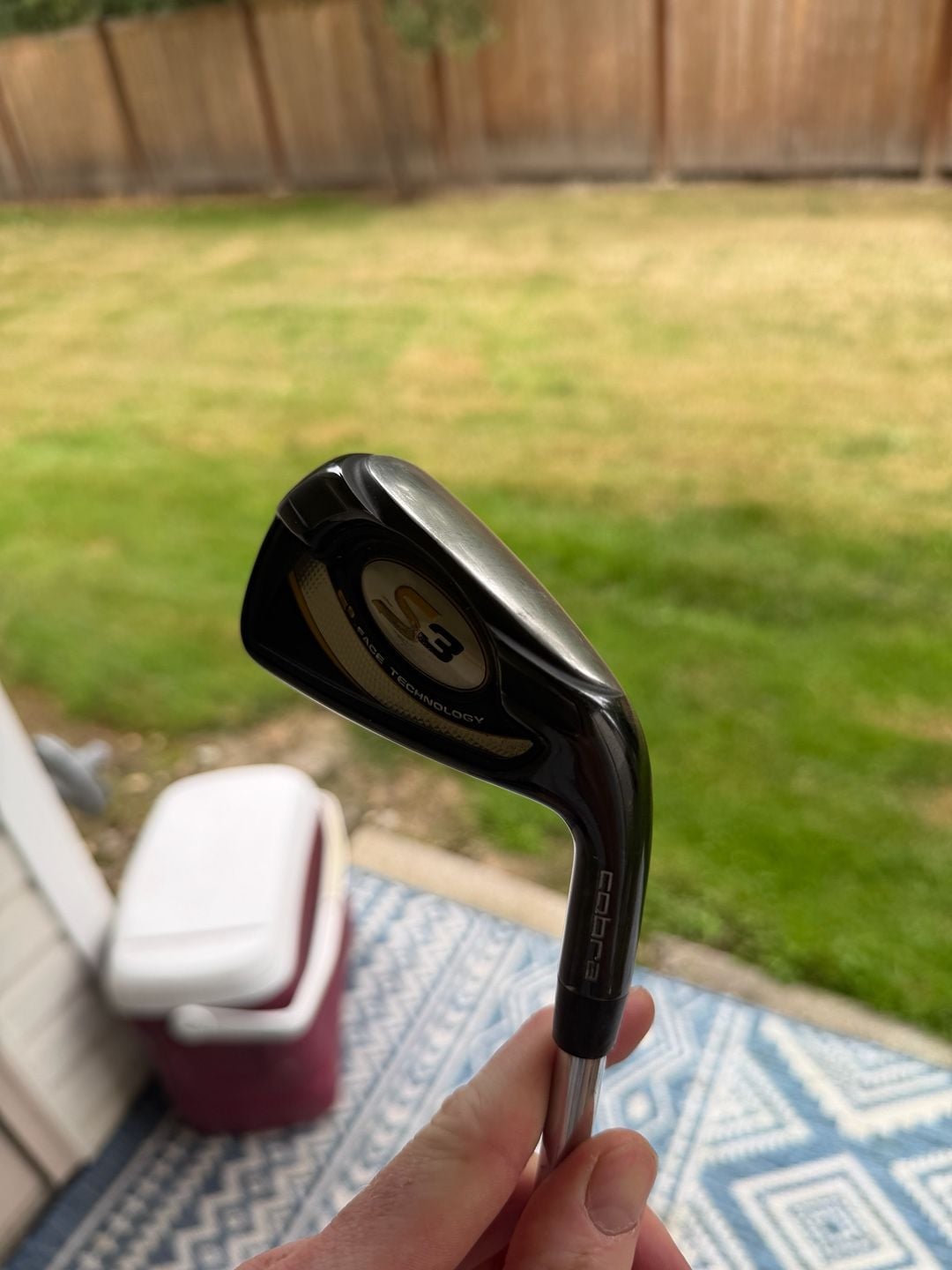 Cobra S3 Iron Single Club Steel Shaft with Golf Pride Grip 1