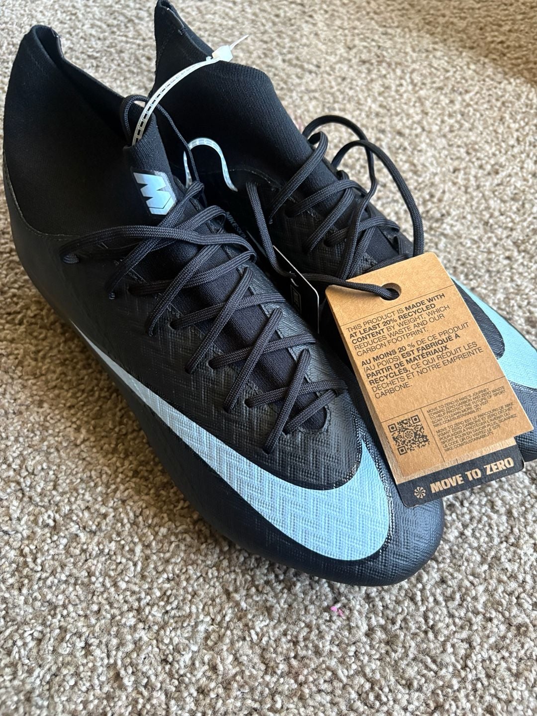 Nike Mercurial Vapor Academy Size 11.5 Cleats 2