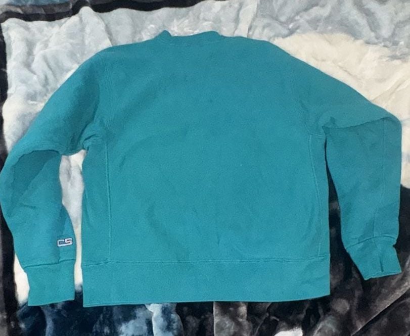 Vintage 90s Crable Sportswear Notre Dame Sweatshirt Size X-Large Teal 6