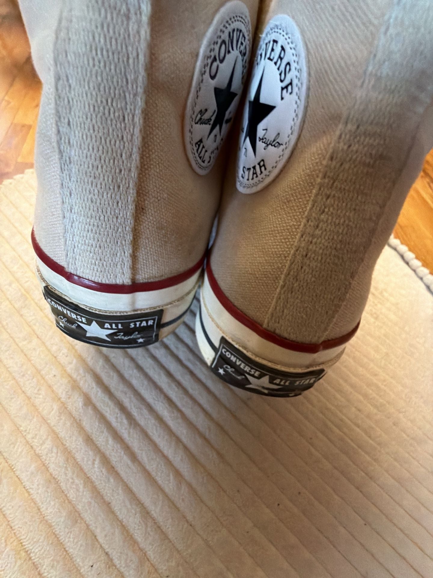 Converse Chuck 70 Hi Size Men 5 Women 7 Natural Ivory Canvas Sneakers 6
